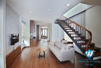 A well-decorated duplex 2 bedrooms apartment for rent in Au Co st, Tay Ho